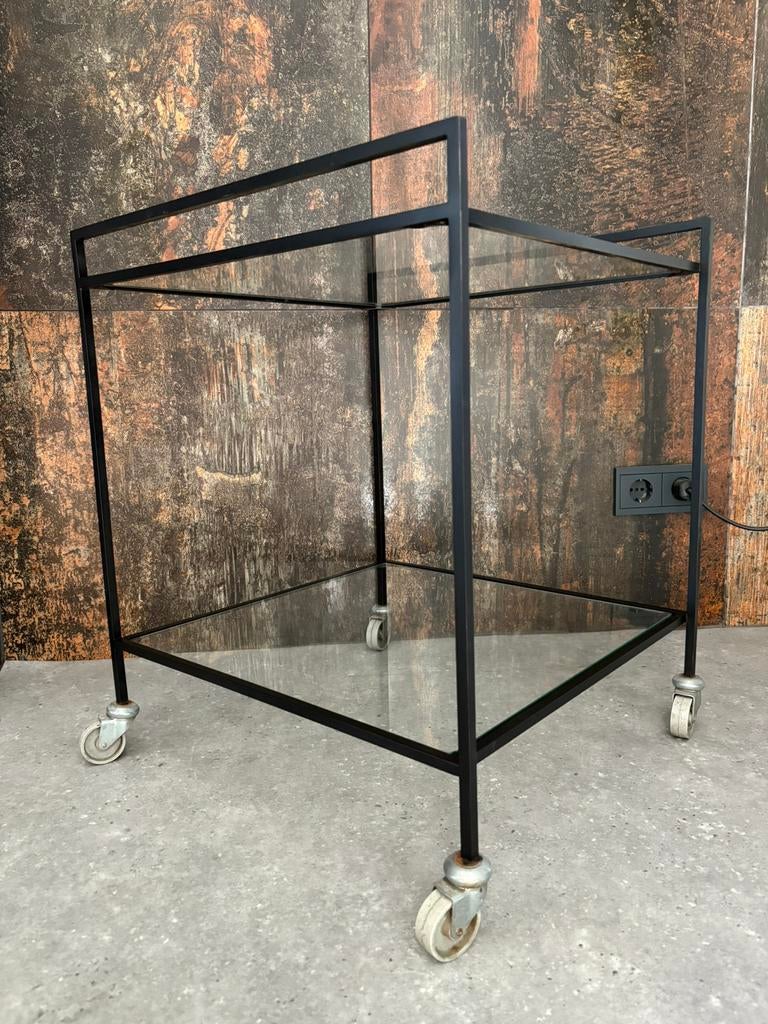AANBIEDING!! Design trolley serveerwagen Jaren 50, Ophalen, Gebruikt, Rechthoekig, 60 cm of meer