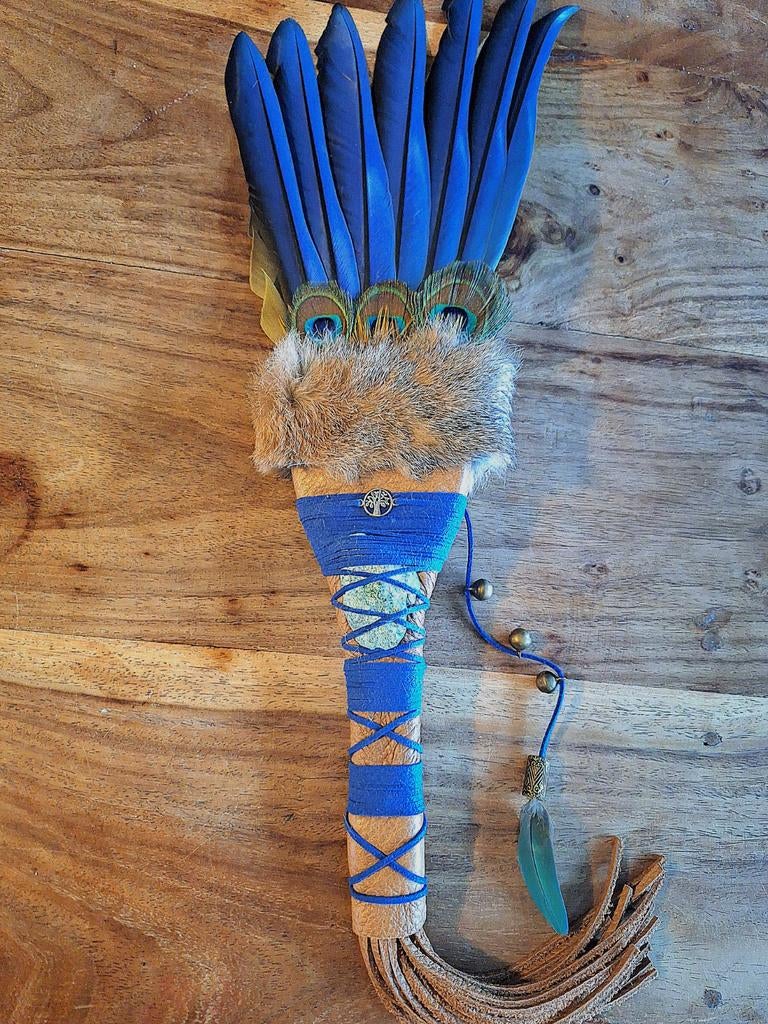 Smudge veren waaier/feather fan/ vleugel sjamanisme, Ophalen of Verzenden
