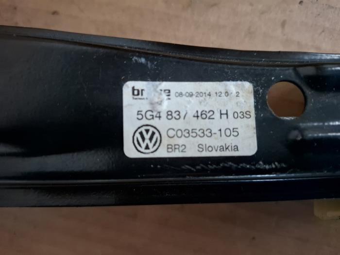 Ruitmechaniek 4Deurs rechts-voor van een Volkswagen Golf, Gebruikt, -, -, -