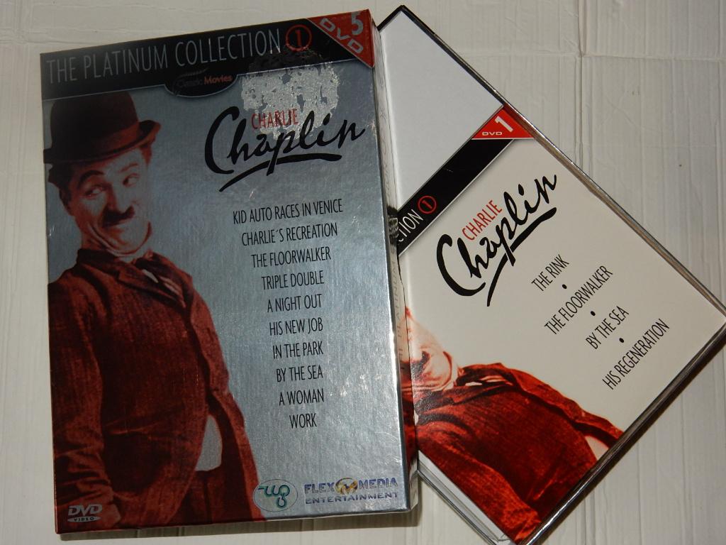 Charlie Chaplin 5 dvd's, Ophalen of Verzenden, Zo goed als nieuw, Komedie, Alle leeftijden
