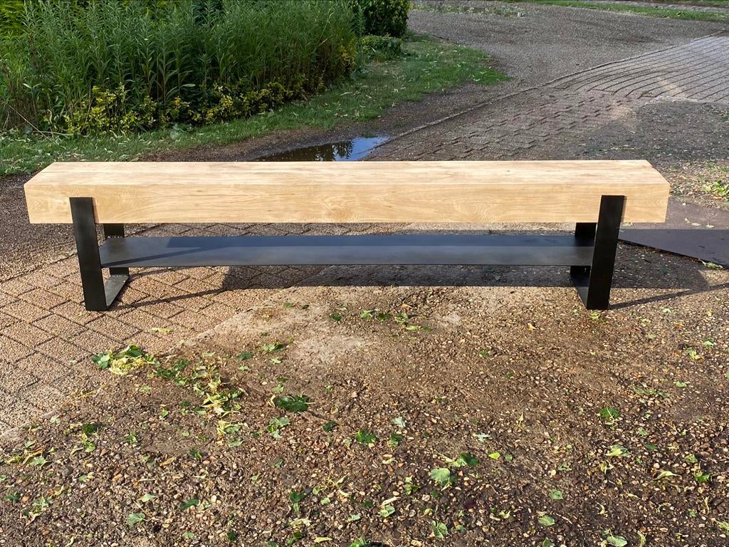 Betaalbare robuuste tv meubel, Ophalen, Nieuw, Eikenhout, Industriële uitstraling