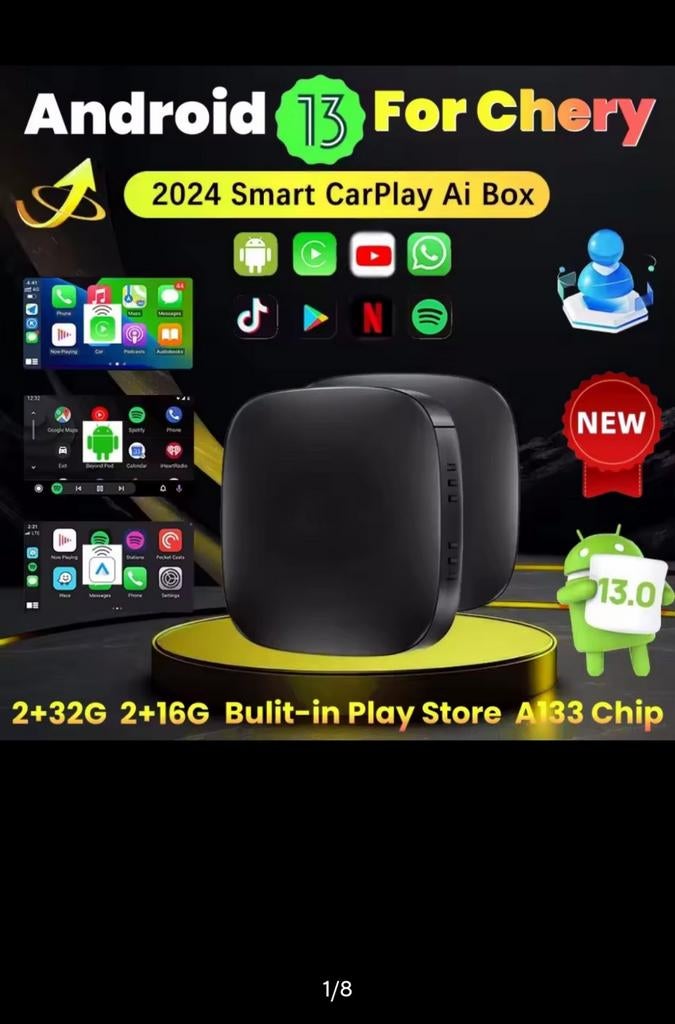 Android carplay plug en play, Ophalen of Verzenden, Gebruikt