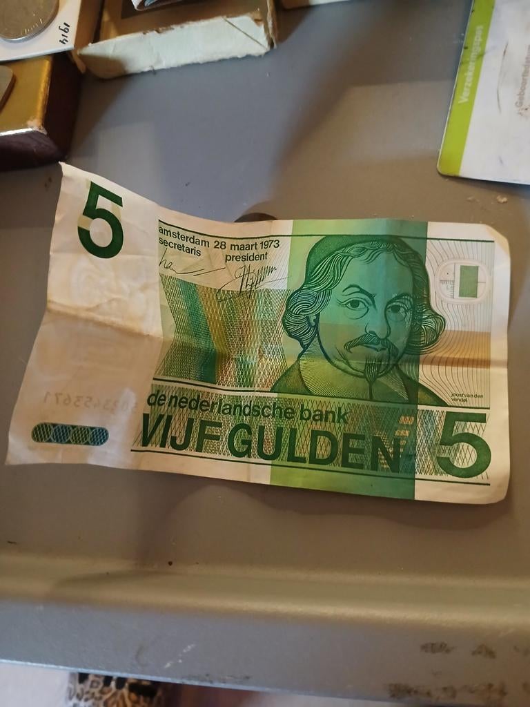 5 gulden briefje 28 maart 1973, Ophalen of Verzenden, 5 gulden