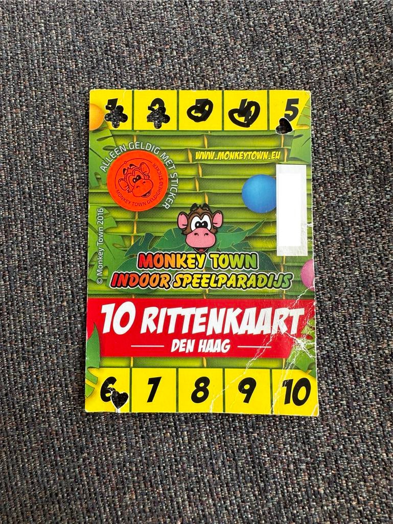 Monkey Town - 4 ritten, Drie personen of meer, Ticket of Toegangskaart