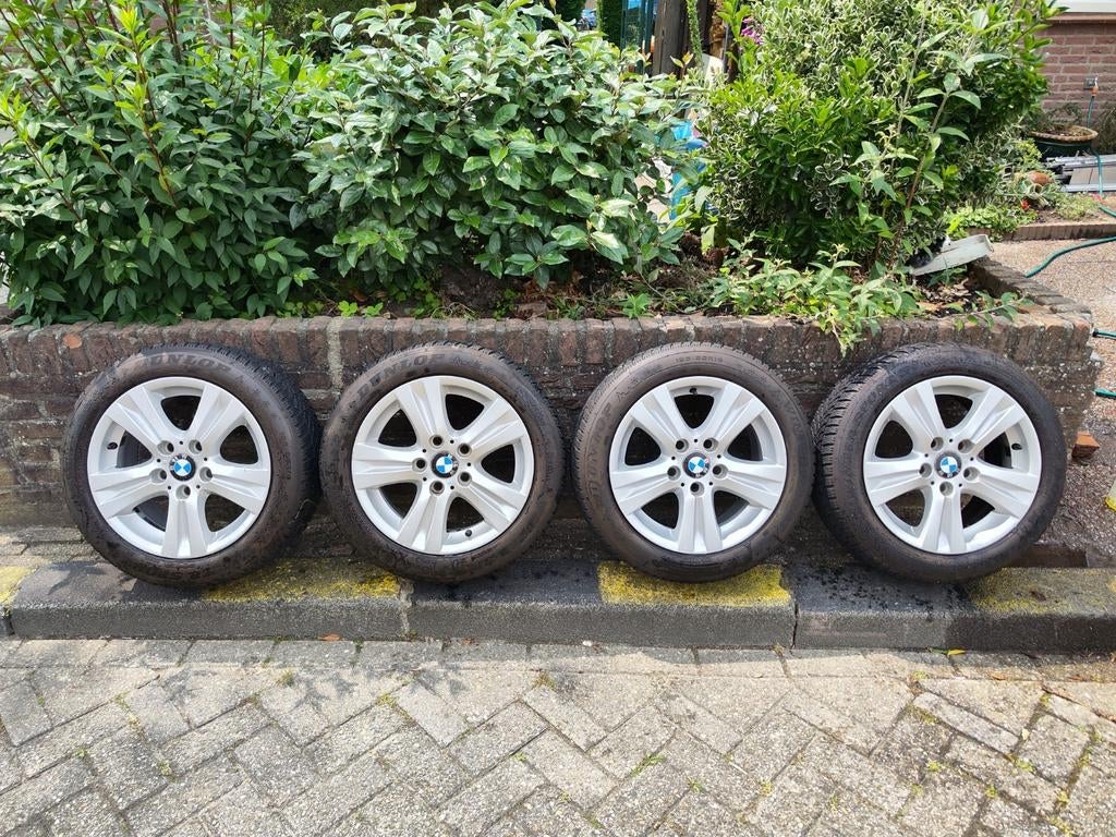 BMW 1 Serie Originele Velgen + Winter Banden, Ophalen, Gebruikt, 16 inch, Banden en Velgen