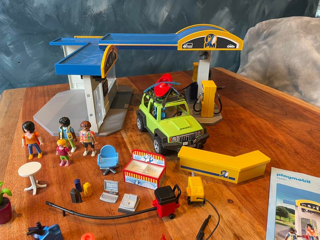 Tankstation van Playmobil, Ophalen of Verzenden, Zo goed als nieuw