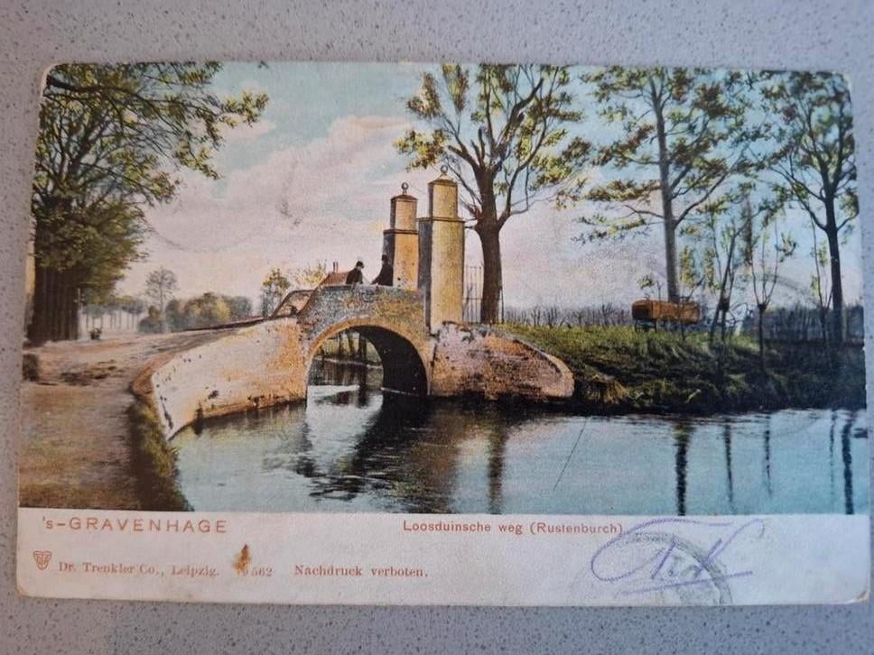 Ansichtkaart Den Haag - Loosduinsche Weg (Rustenburg), Verzamelen, Ophalen of Verzenden, Voor 1920, Gelopen, Zuid-Holland