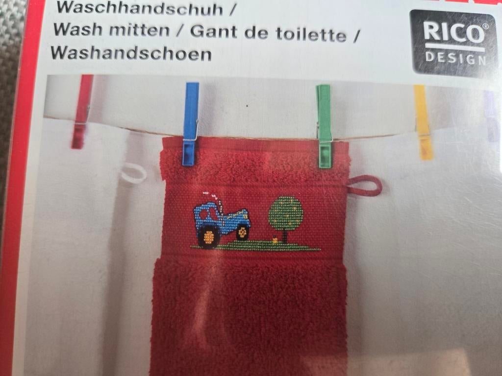 Rico borduurpakketje washandje  2 stuks, Ophalen of Verzenden, Nieuw, Borduurpakket