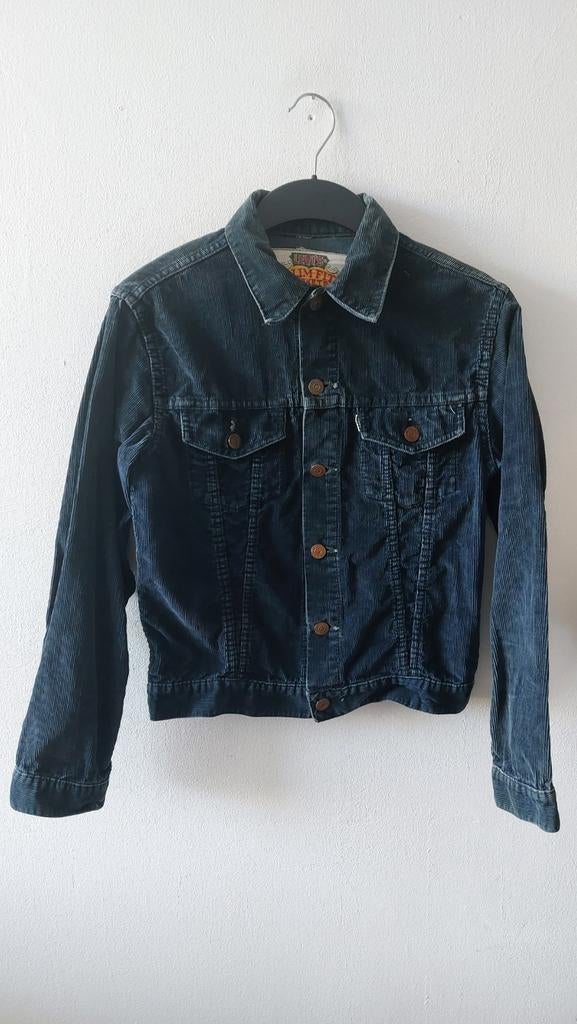 Vintage 60s 70s Levis big E corduroy jacket, Ophalen of Verzenden, Gedragen, Blauw, Levi’s