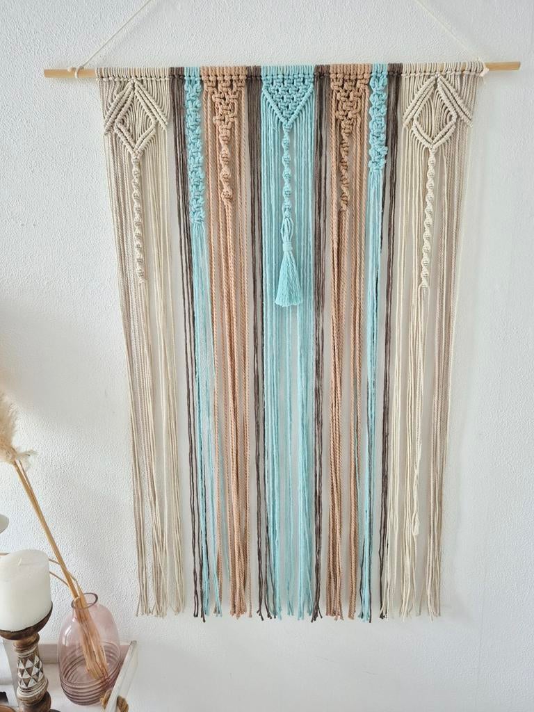 Grote macrame wandhanger., Ophalen of Verzenden, Zo goed als nieuw