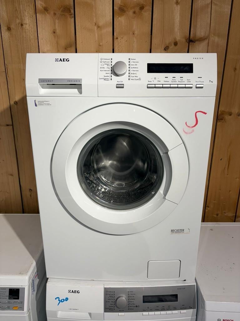 AEG wasmachine - Schoon - Garantie, Gebruikt, Ophalen of Verzenden, Voorlader, 85 tot 90 cm