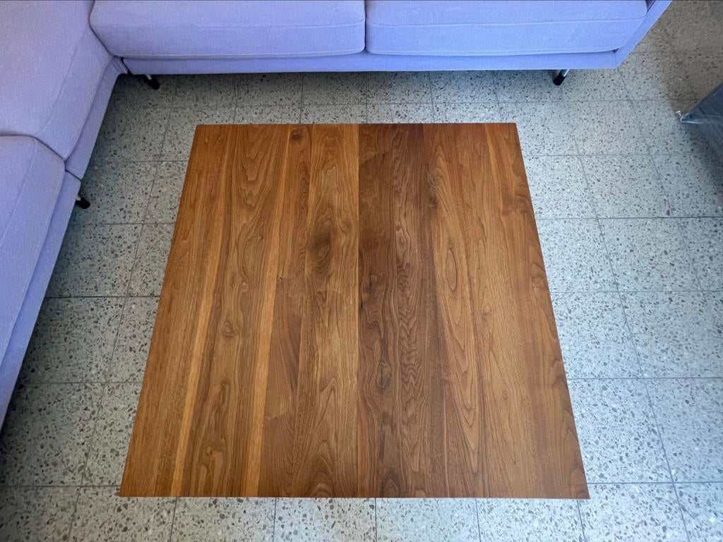 Salontafel Sapura massief notenhout, Ophalen, Zo goed als nieuw, 100 tot 150 cm