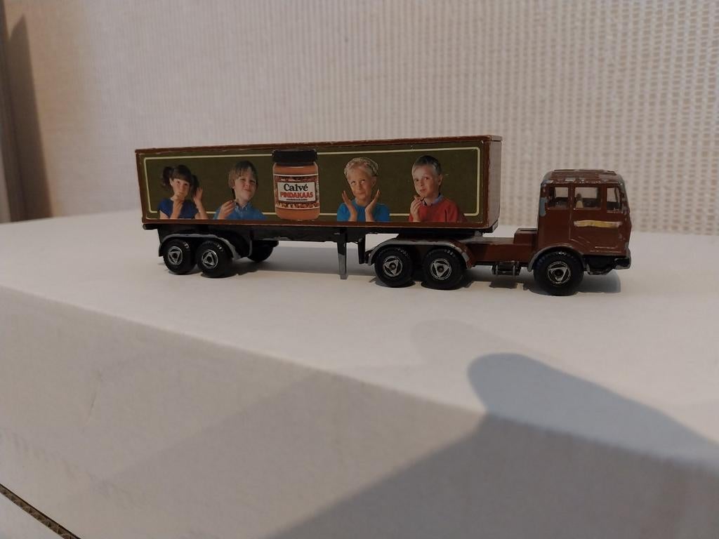 Efsi Mercedes Benz trailer Calvé Pindakaas, Ophalen of Verzenden, Gebruikt, Bus of Vrachtwagen, Efsi