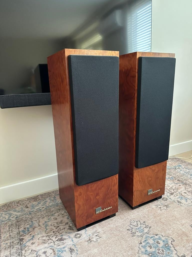 CABASSE Farella 402 Bubinga transmissie line, Audio, Tv en Foto, Luidsprekers, Zo goed als nieuw, 120 watt of meer, Front, Rear of Stereo speakers