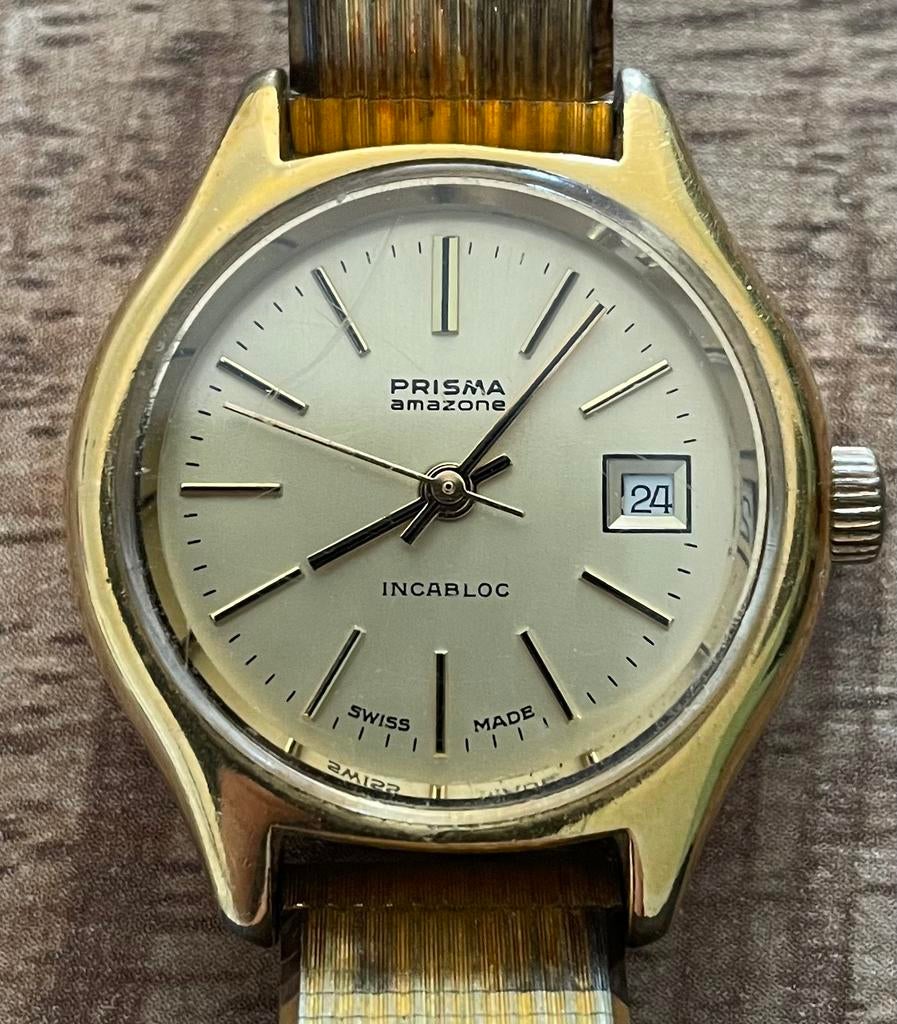 Prisma dameshorloge, Sieraden, Tassen en Uiterlijk, Horloges | Dames, Ophalen of Verzenden, Staal, Overige merken