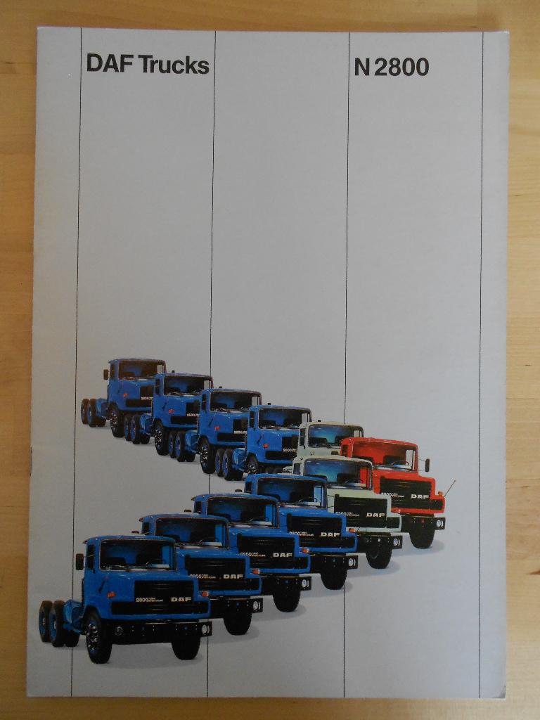 DAF N2800 Brochure ca 1982 – Torpedo Neus 2800, Ophalen of Verzenden, Zo goed als nieuw, Overige merken, DAF