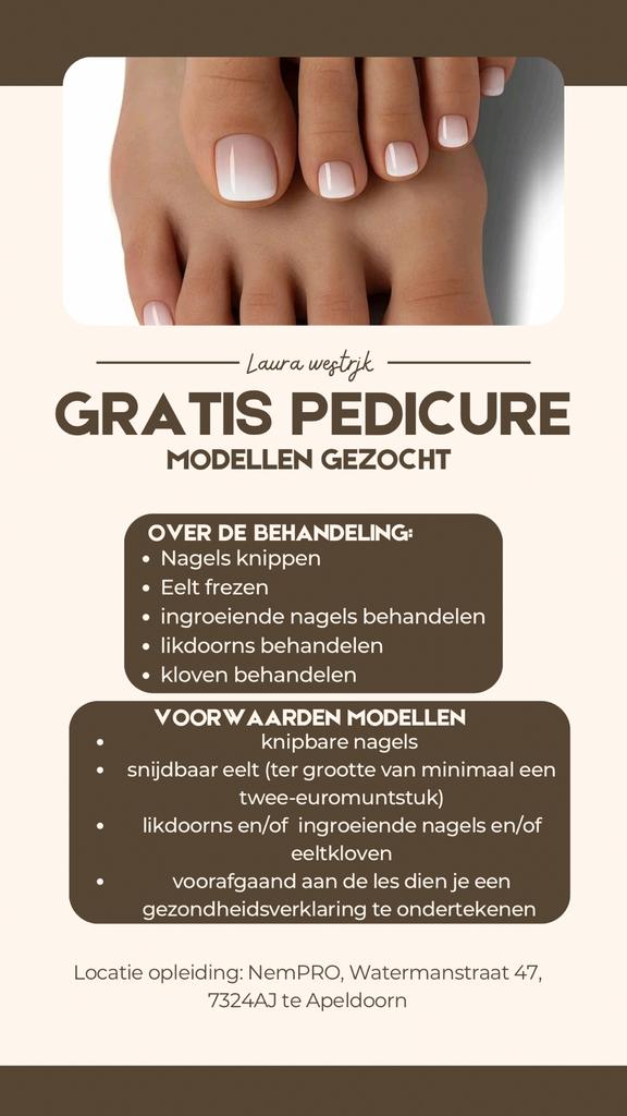 GRATIS PEDICURE BEHANDELING, Voetverzorging