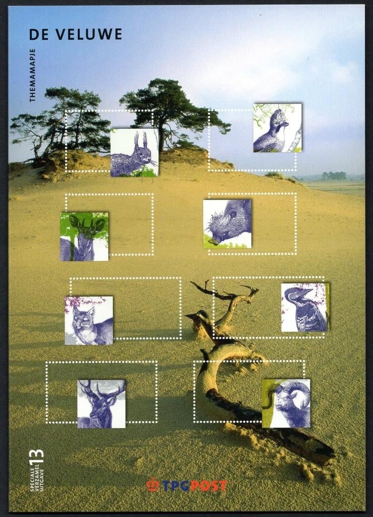 Themamapje De Veluwe - twee postfrisse blokken, Postzegels en Munten, Verzenden, Na 1940, Postfris