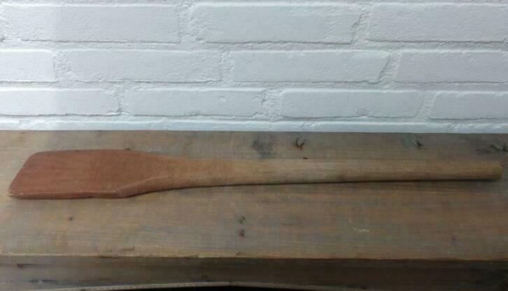 Oude Franse brocante houten was stamper, Ophalen of Verzenden