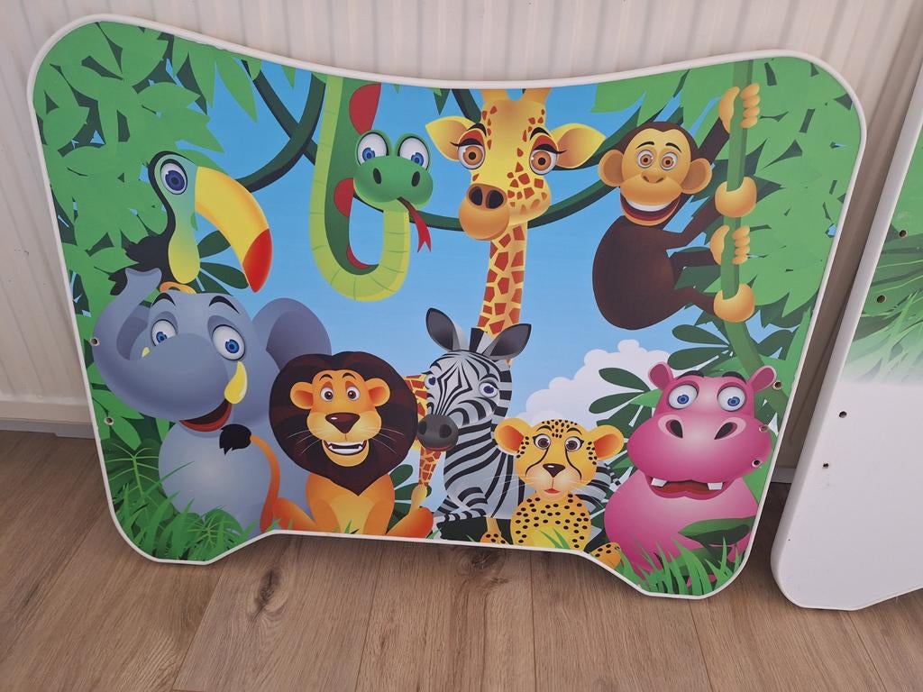 Peuterbed jungle, Kinderen en Baby's, Kinderkamer | Bedden, Gebruikt, 70 tot 85 cm, Minder dan 140 cm, Ophalen