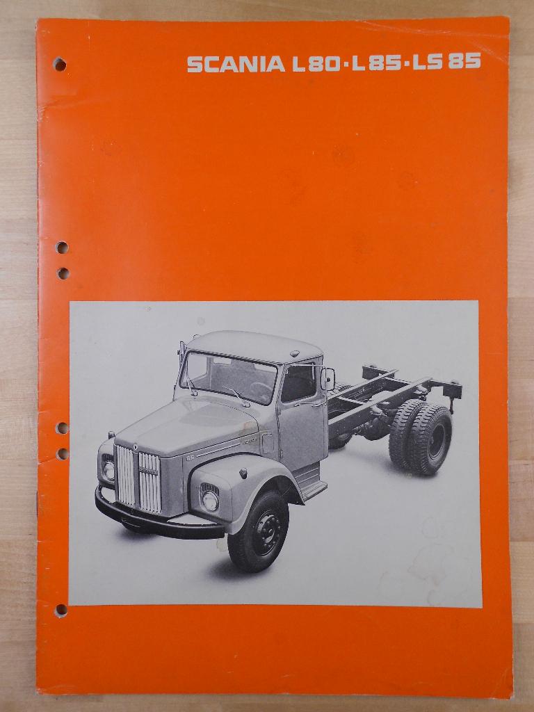 Scania L80 L85 LS85 Brochure 1975 – L LS 80 85 Torpedo Neus, Ophalen of Verzenden, Zo goed als nieuw, Overige merken, Scania