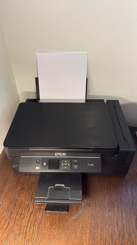 Nette, goed werkende Epson Printer Ecotank 2650 kleur, Computers en Software, Printers, Gebruikt, All-in-one, Inkjetprinter, Kleur printen