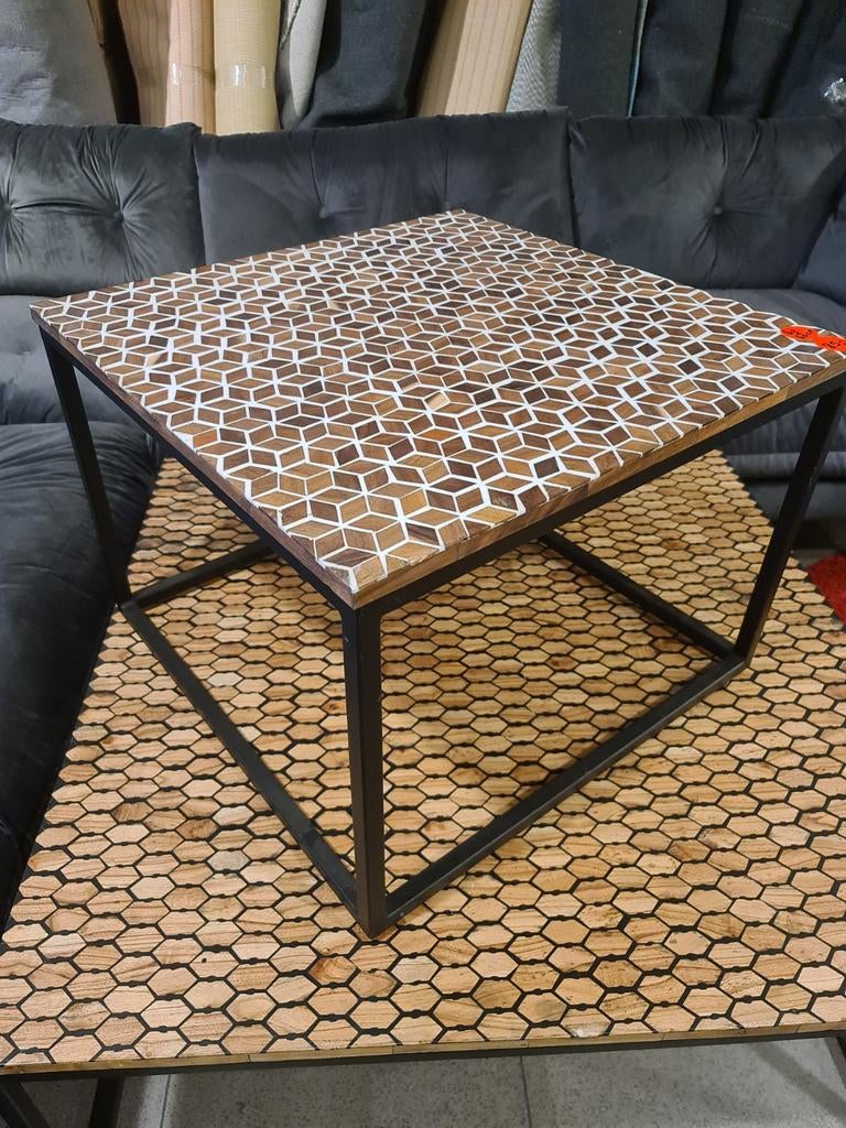 Nieuwe icathcers salontafel hexagon ivorine inleg 60cm €85, Ophalen, ., Nieuw, .