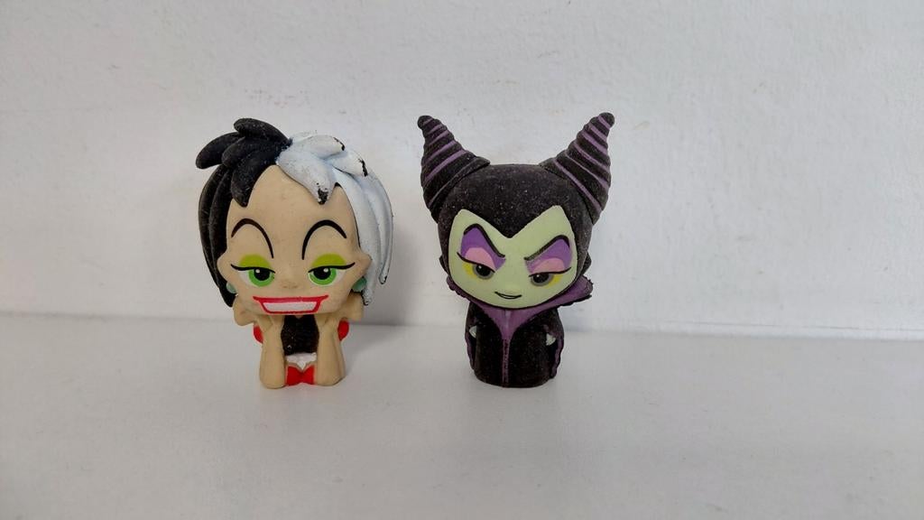 Disney poppetjes Cruella en Malificent, Ophalen of Verzenden, Zo goed als nieuw