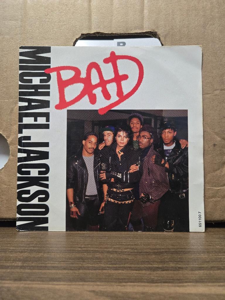 Michael Jackson - Bad, 7 inch, Single, Ophalen of Verzenden, Zo goed als nieuw