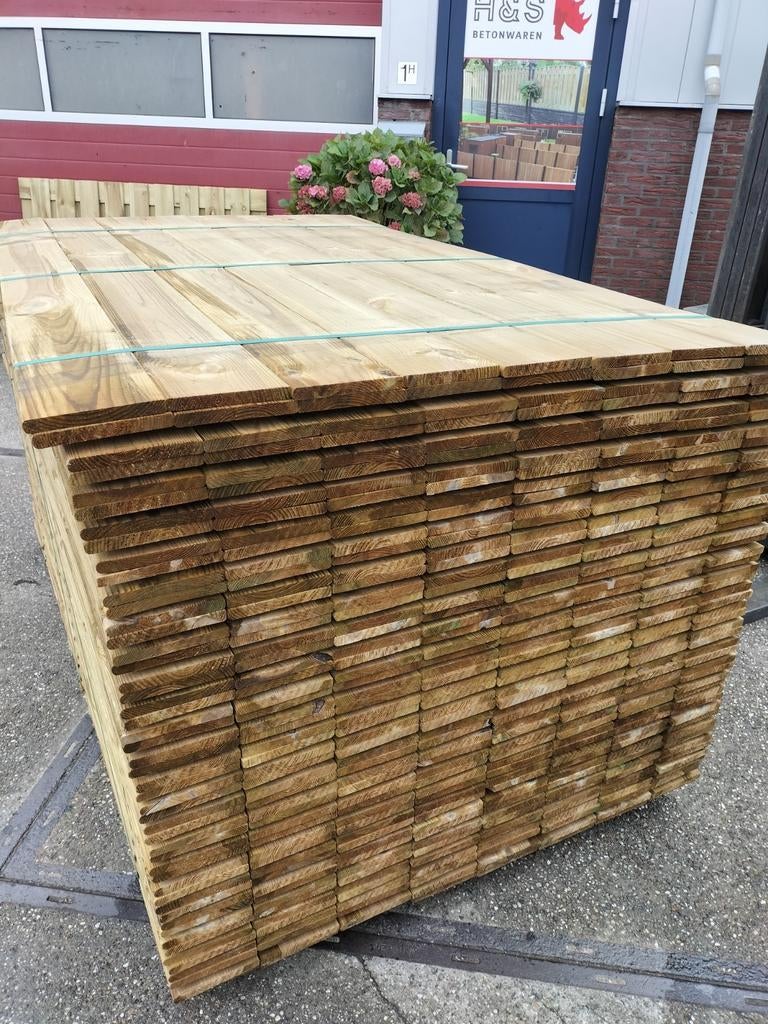 Tuinplanken geïmpregneerd 180-14-1,6 nu voor €2,99 per stuk., Ophalen, Nieuw, 250 cm of meer, Planken