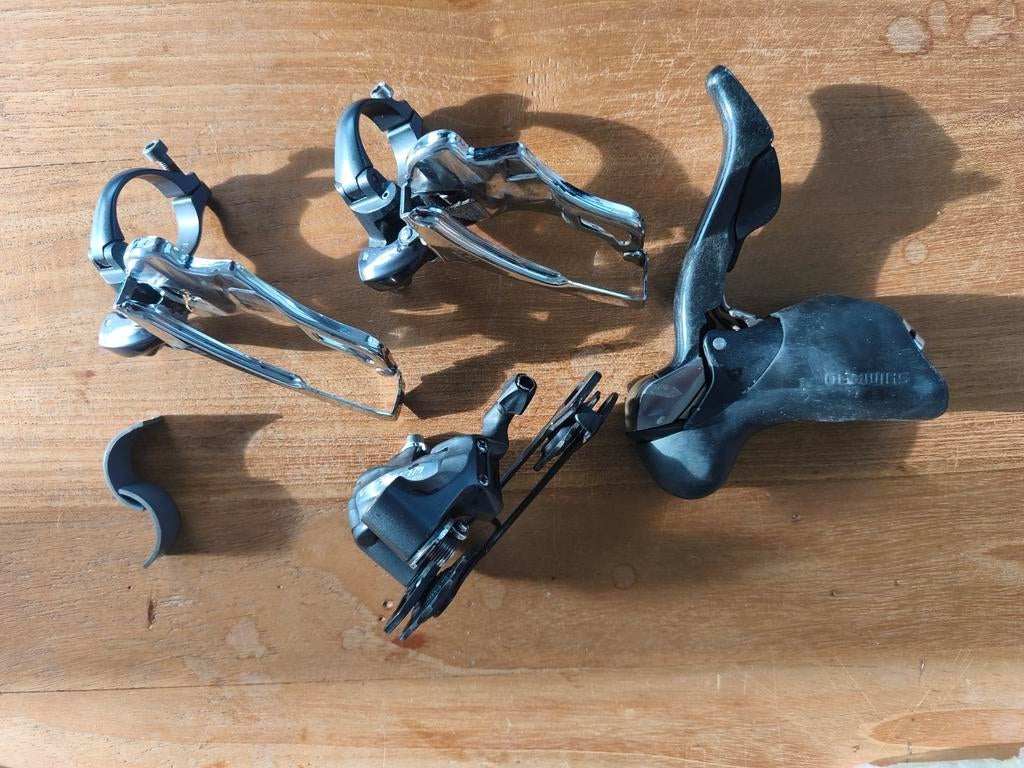 Ultegra re shifter 6603, 2x 6703 voorderailleur, Fietsen en Brommers, Ophalen of Verzenden, Derailleur of Ketting