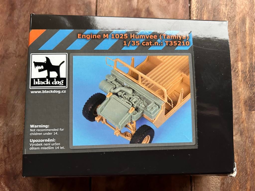 1/35 Black Dog T35210 Hummer Humvee M1025 motor voor Tamiya, Ophalen of Verzenden, Nieuw, 1:32 tot 1:50