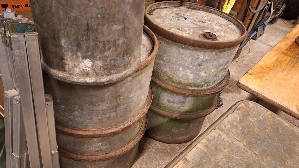 Brandstofvaten 200 liter, Verzamelen, Militaria | Tweede Wereldoorlog, Ophalen, Nederland