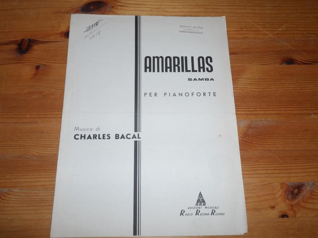 Amarillas samba - c. Bacal, Gebruikt, Ophalen of Verzenden, Artiest of Componist, Piano