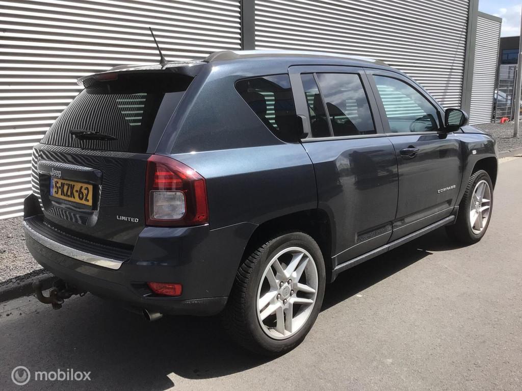 Jeep Compass 2.4 Limited 4WD Automaat clima trekhaak leer, Automaat, 1486 kg, 450 kg, Gebruikt