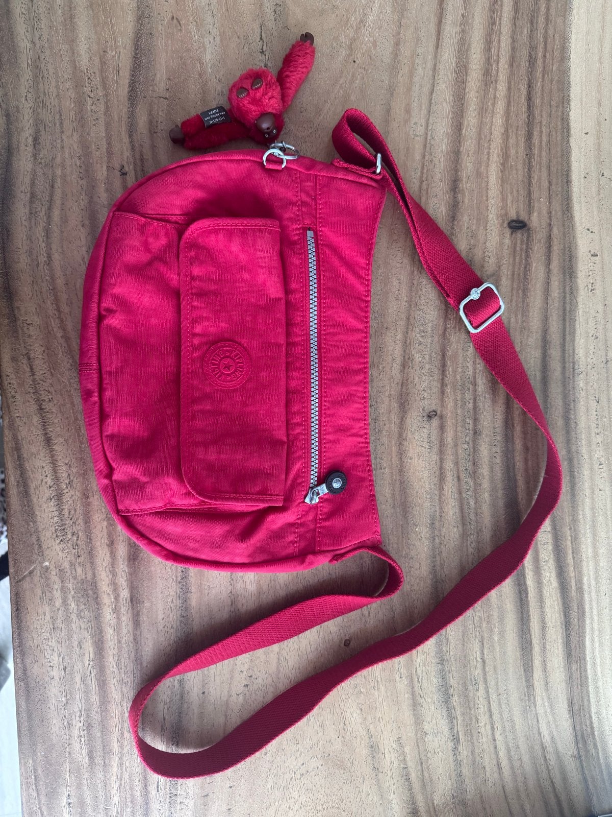 Kipling Schoudertasje - Rood, Ophalen of Verzenden, Zo goed als nieuw, Rood, Schoudertasje