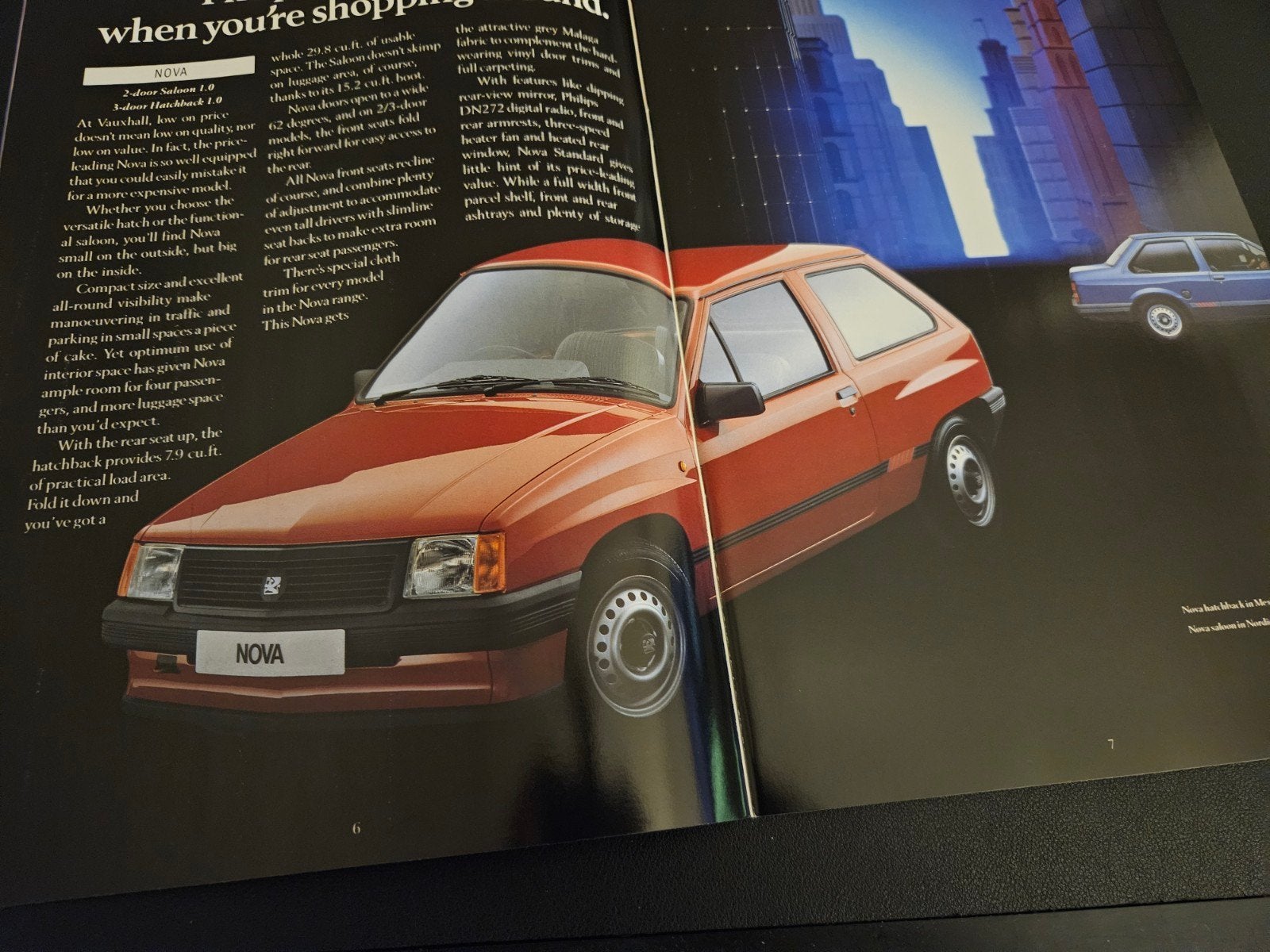 Brochure Vauxhall Nova 1989, Ophalen of Verzenden, Zo goed als nieuw, Overige merken