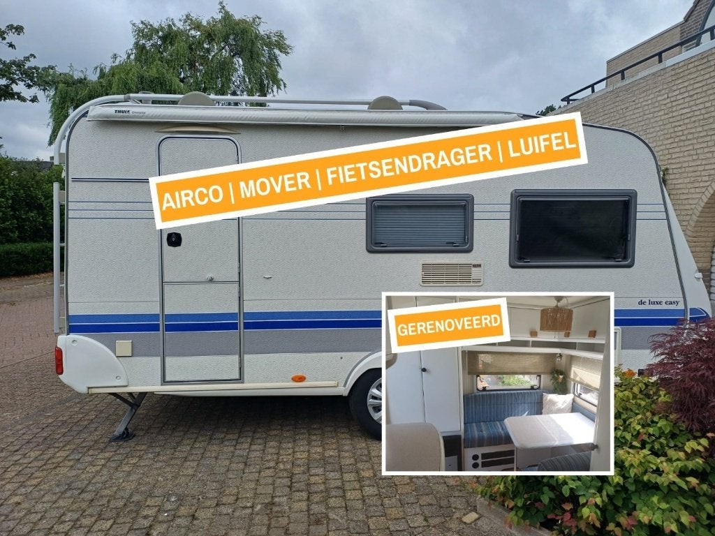 Zeer complete Hobby 440 SF | Mover | Airco | Luifel, Caravans en Kamperen, Caravans, Hobby, Treinzit, 750 - 1000 kg, Particulier