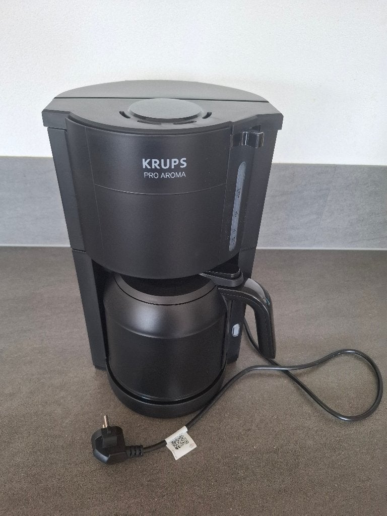 Koffie filterapparaat Krups met Thermoskan, Witgoed en Apparatuur, Koffiezetapparaten, Ophalen, Koffiemachine, Gemalen koffie