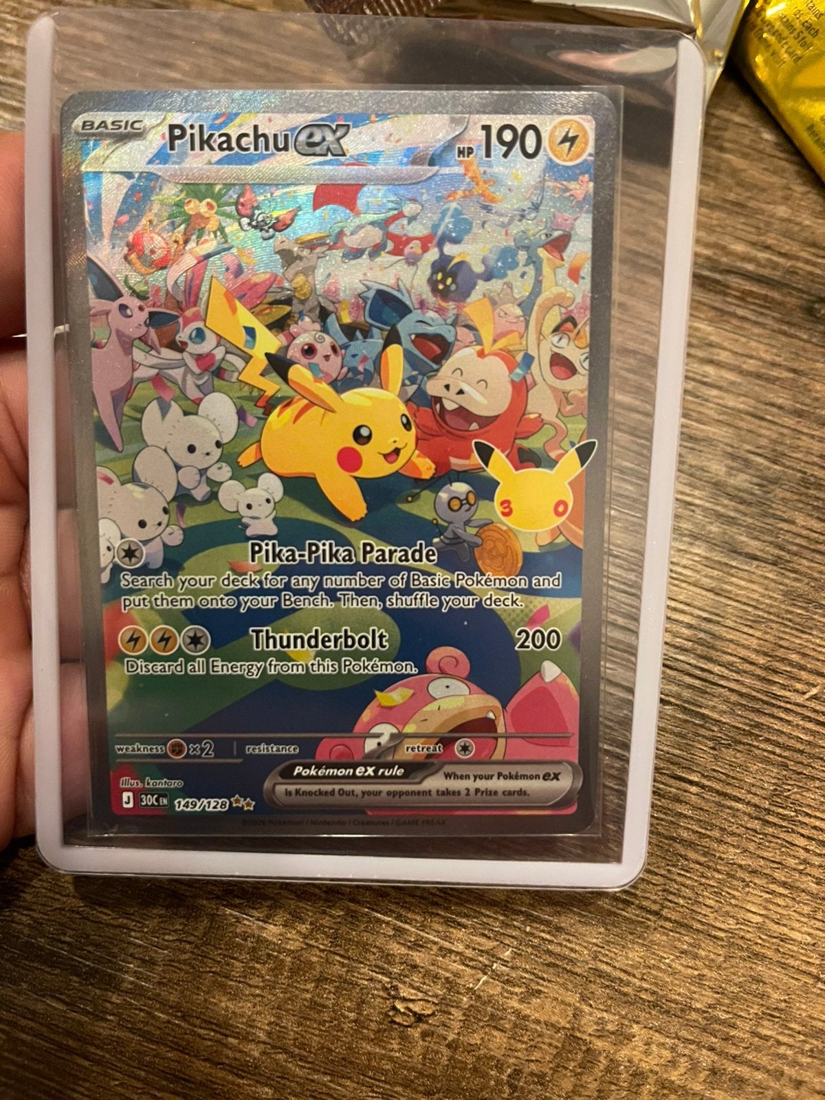 Pikachu EX 149/128, Ophalen of Verzenden, Zo goed als nieuw
