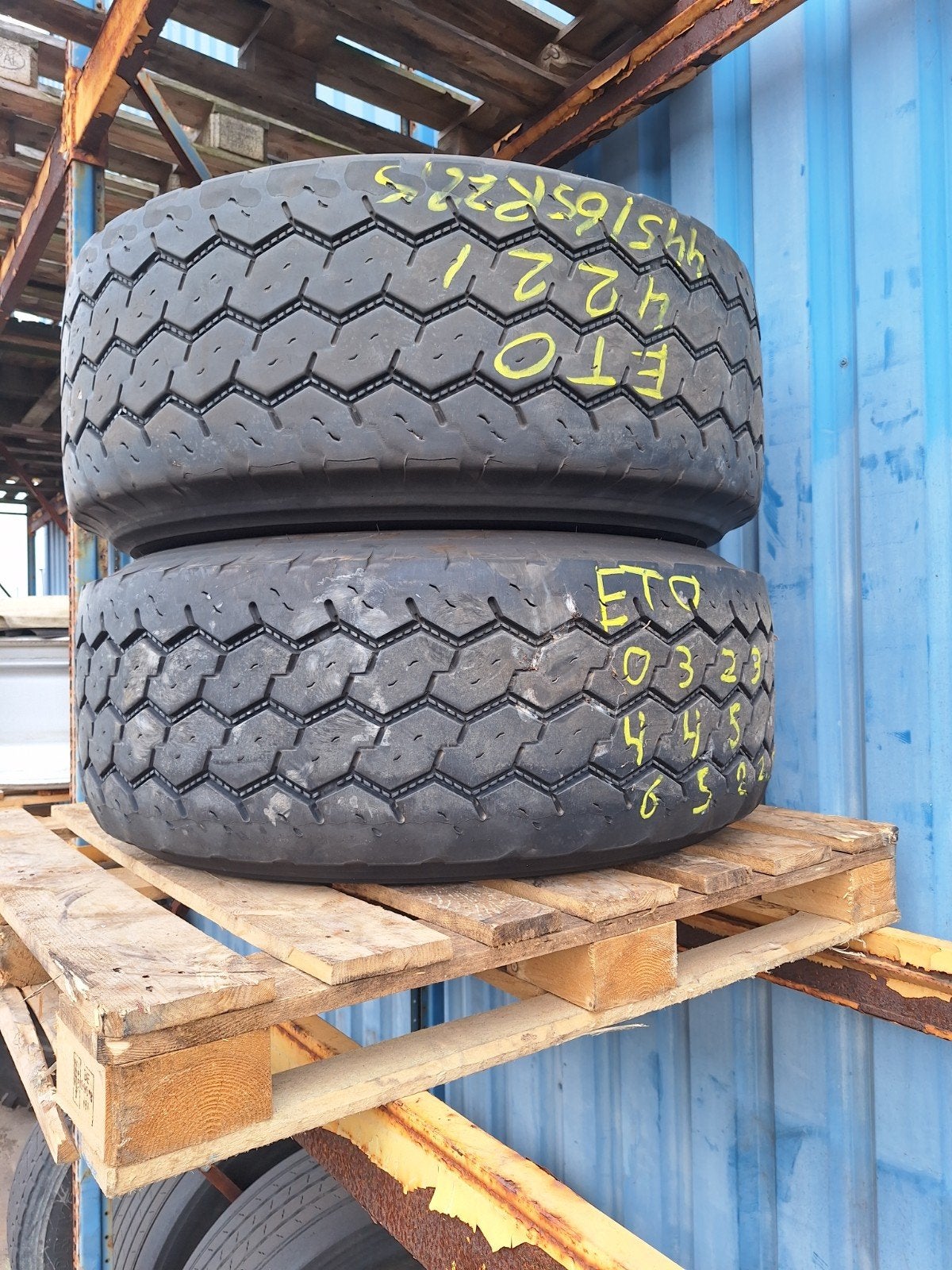 445/65R22.5 band met velg 2x, Ophalen of Verzenden