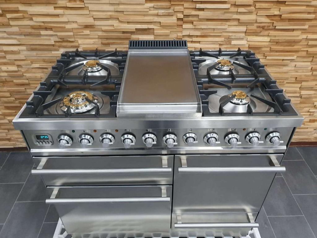 🔥Luxe Boretti Quadra Fornuis 100cm RVS  3 ovens ! Frytop, Niet ingevuld, 60 cm of meer, Niet ingevuld, Ophalen of Verzenden