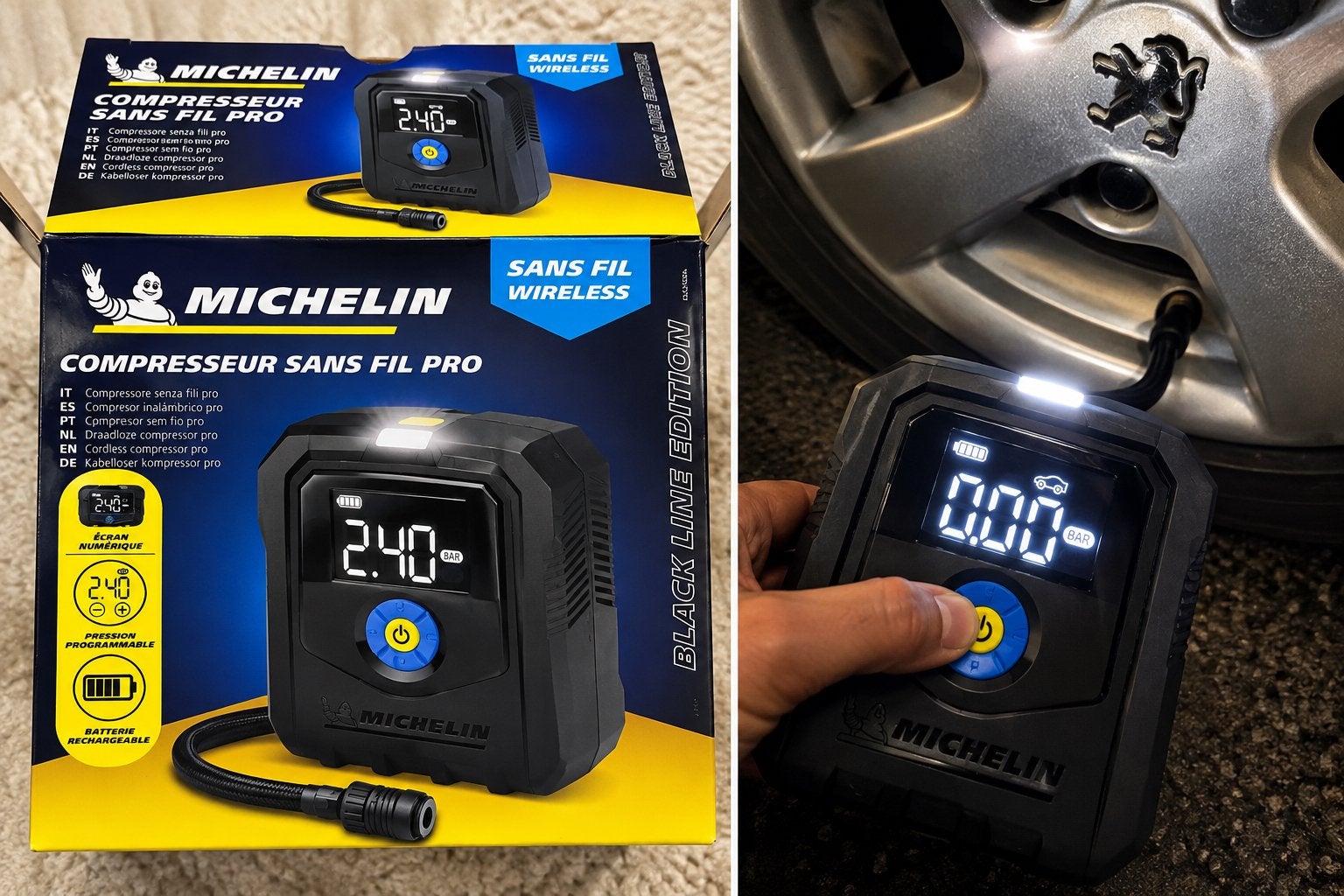 Michelin Draadloze Bandenpomp - Compressor Sans Fil Pro, Ophalen of Verzenden, Nieuw