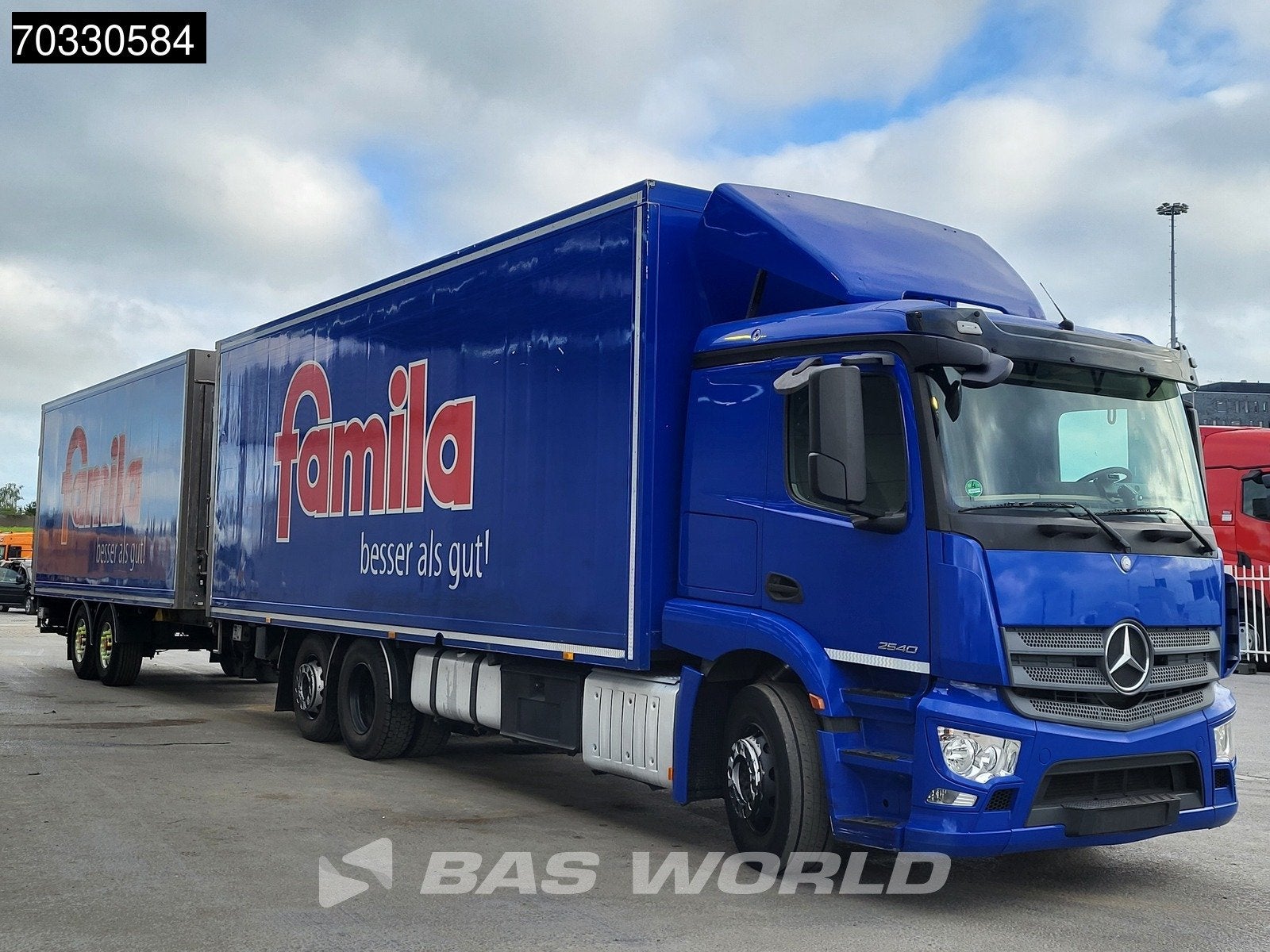 Mercedes Actros 2540 6X2, Auto's, Automaat, Euro 6, 390 pk, Blauw