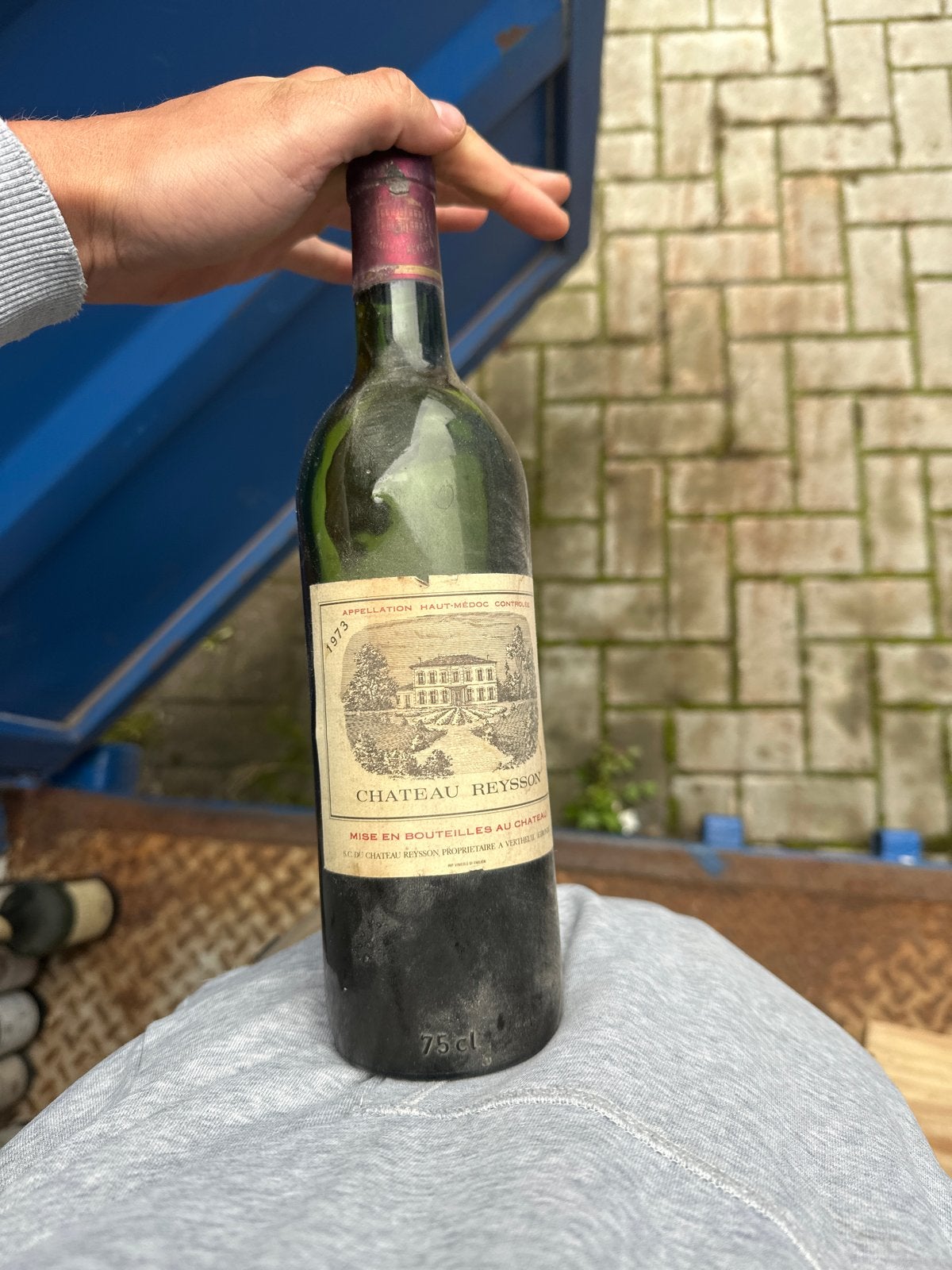 Château Reysson 1973 - Vintage Rode Wijn, Ophalen, Gebruikt, Frankrijk, Rode wijn