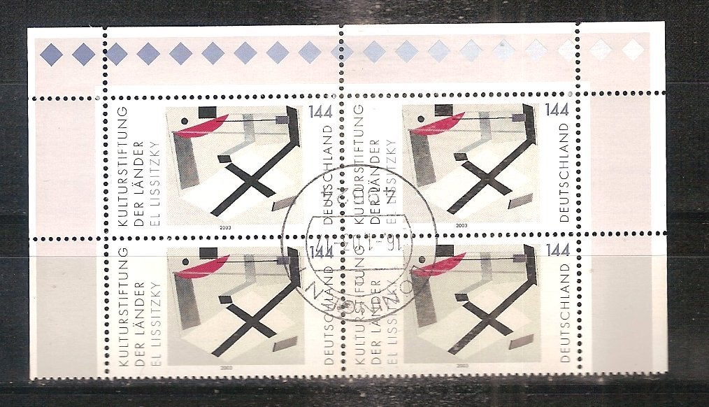 BRD 2308 blok van 4, Ophalen of Verzenden, BRD, Gestempeld