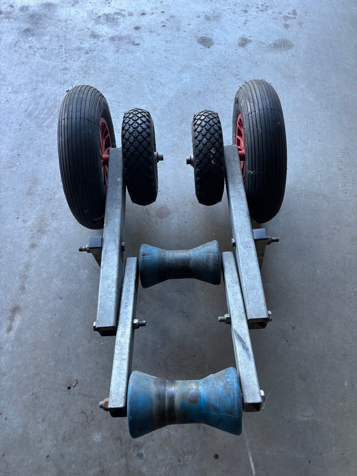 Centreer wiel set voor boottrailer zware uitvoering, Watersport en Boten, Ophalen, Gebruikt, Minder dan 6 meter, Overige typen
