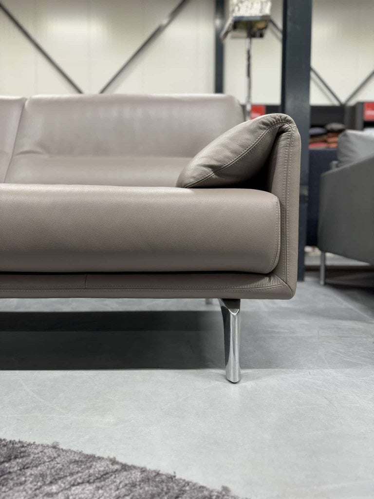 Nieuw Leolux Bora Balanza Bank 2,5 zits Ceras leer Brindle, Huis en Inrichting, Leolux, Info@leolux.nl, 150 tot 200 cm, Ophalen of Verzenden