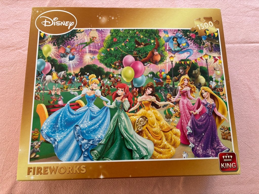 King disney fireworks prinses legpuzzel 1500 stukjes!, Ophalen of Verzenden, 500 t/m 1500 stukjes, Gebruikt, Legpuzzel