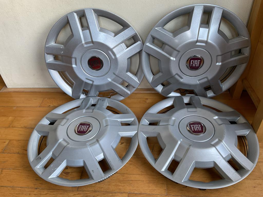 Wieldoppen Fiat, set van 4, Ophalen of Verzenden, Gebruikt
